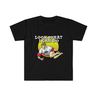 "Look what I can do" Men's Fitted Short Sleeve Tee