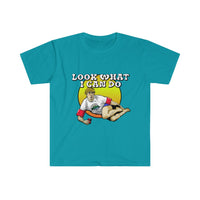 "Look what I can do" Men's Fitted Short Sleeve Tee