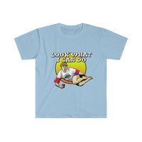 "Look what I can do" Men's Fitted Short Sleeve Tee