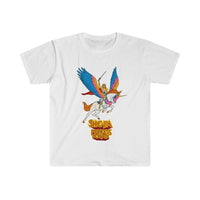 she flies Unisex Softstyle T-Shirt