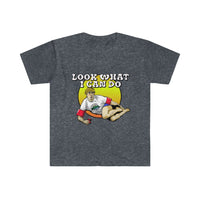 "Look what I can do" Men's Fitted Short Sleeve Tee