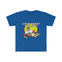 "Look what I can do" Men's Fitted Short Sleeve Tee