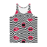 Lips and stripes Tank Top