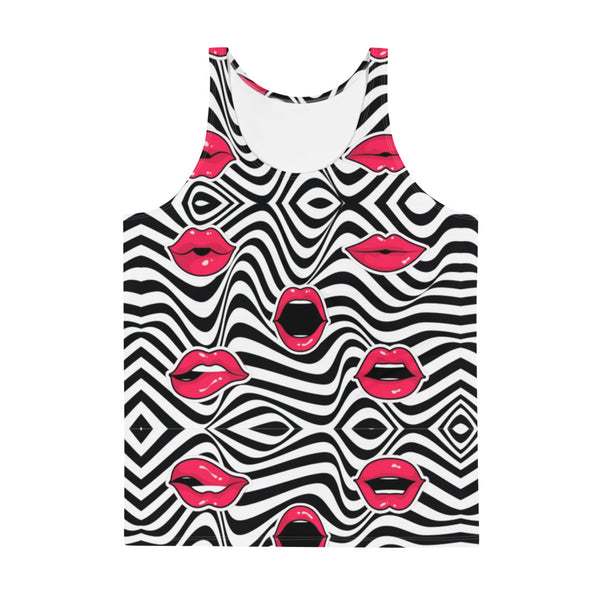 Lips and stripes Tank Top