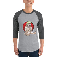 Scream Qween 3/4 sleeve raglan shirt