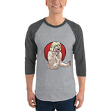 Scream Qween 3/4 sleeve raglan shirt