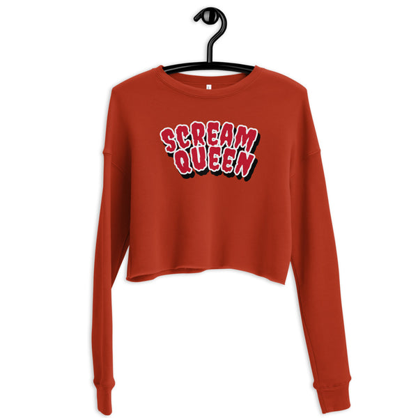 "SCREAM QUEEN" Crop Sweatshirt