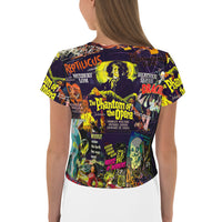 "Horror Posters" All-Over Print Crop Tee