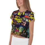 "Horror Posters" All-Over Print Crop Tee