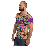 "Pin Me Up" All-Over Print Men's Athletic T-shirt