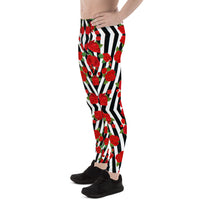 Flowers & Stripes Men's Leggings