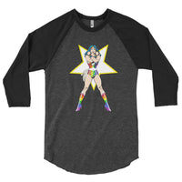 wonder of pride 3/4 sleeve raglan shirt