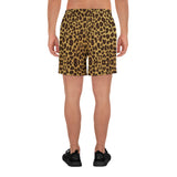 Leopard Men's Athletic Long Shorts