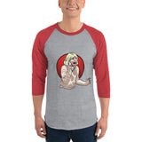 Scream Qween 3/4 sleeve raglan shirt