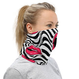 Lips and stripes Neck Gaiter mask