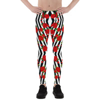 Flowers & Stripes Men's Leggings