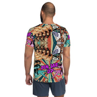 "Pin Me Up" All-Over Print Men's Athletic T-shirt