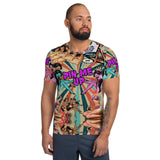 "Pin Me Up" All-Over Print Men's Athletic T-shirt