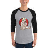 Scream Qween 3/4 sleeve raglan shirt